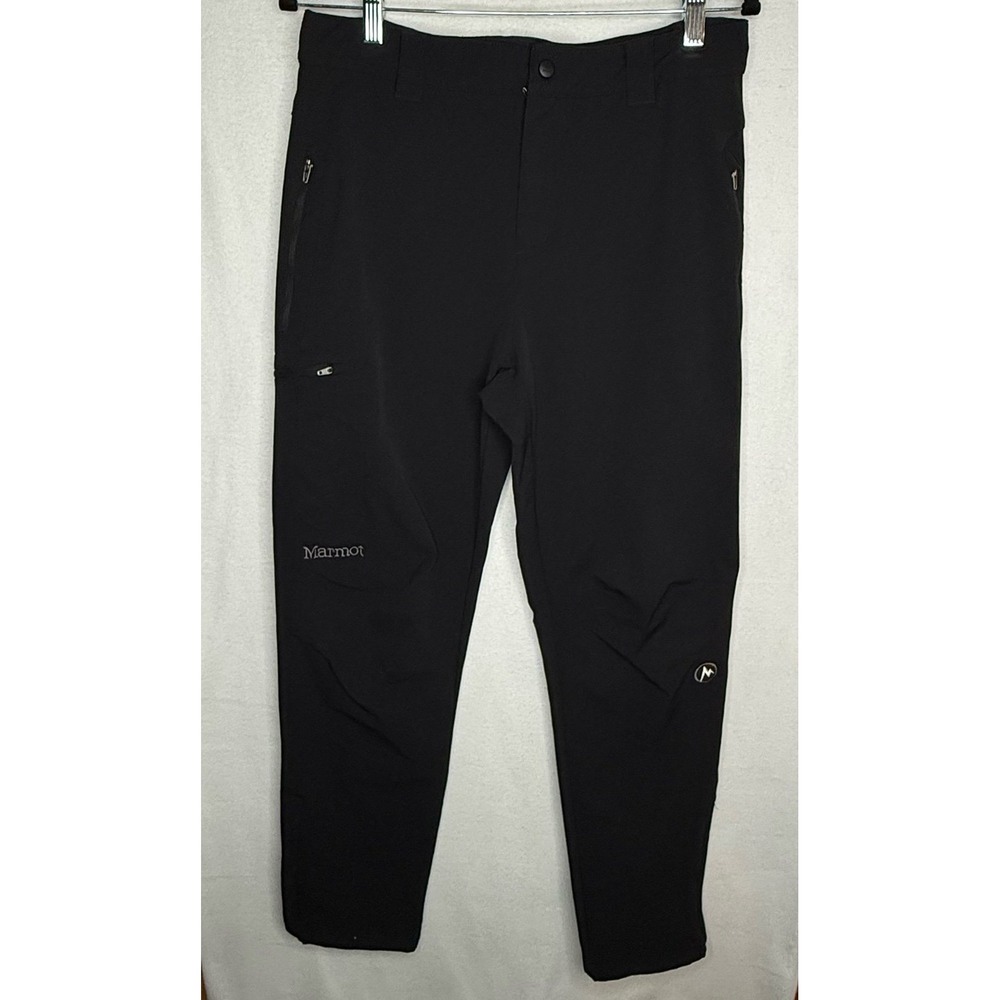 Marmot Scree Softshell Hiking Pants Black Men's 32 Short G80950S Outdoor EUC